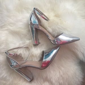 ASOS Silver Pointed Heel