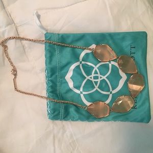 Kendra Scott Rose Gold & Peach Necklace