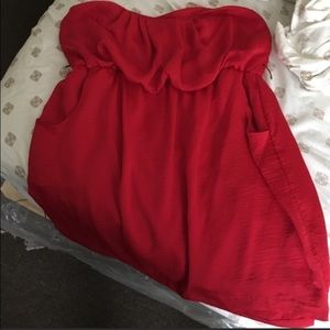 Red City Triangles Dress