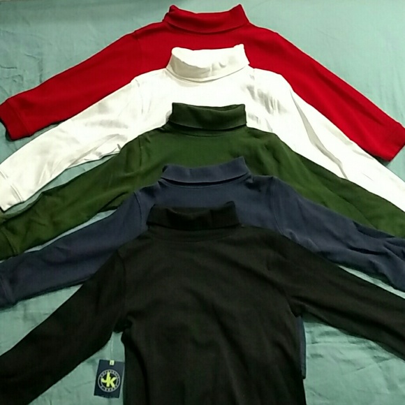 Set of 5 boy's turtlenecks size 4