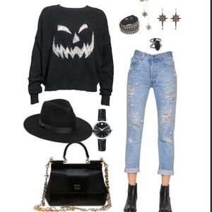 TopShop pullover black sweater.