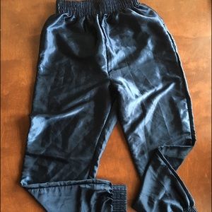 American apparel satin navy pants