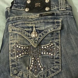 Miss Me Jeans | light wash with crosses