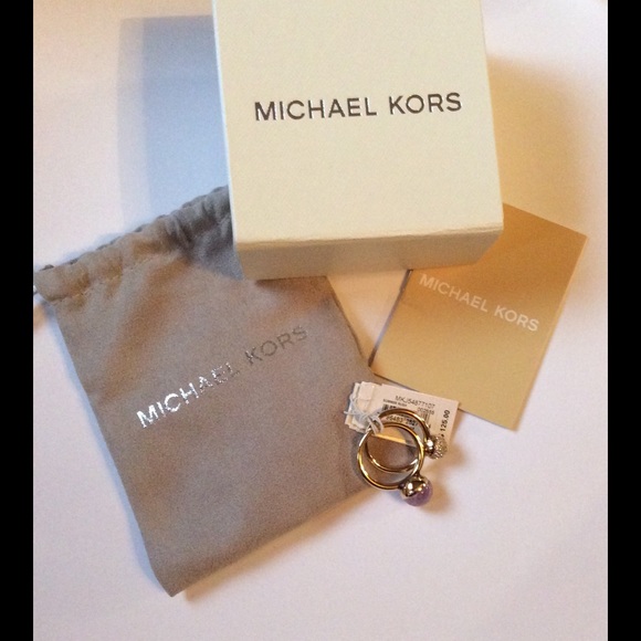 Michael Kors Double Stackable Rings NWT - Picture 2 of 4