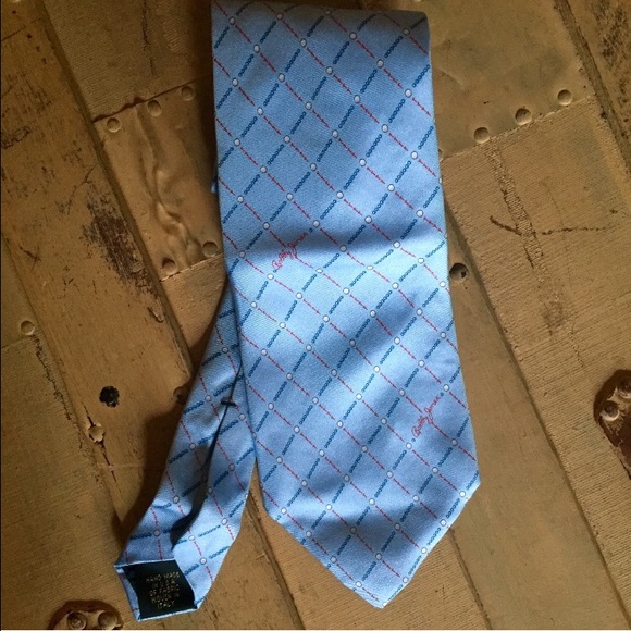 NWT BOBBY JONES GOLF 💯% SILK TIE ITALY BLUE OS