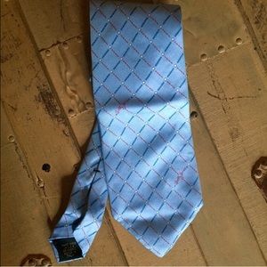 NWT BOBBY JONES GOLF 💯% SILK TIE ITALY BLUE OS