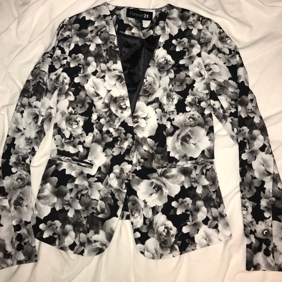 Forever 21 floral blazer