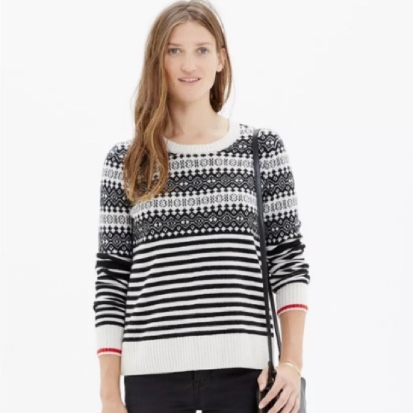 Madewell Fair isle Wool sweater