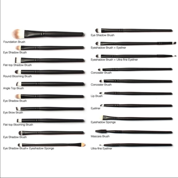 New 20pcs brushes set + eyeshadow - Picture 2 of 2