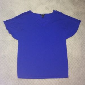 White House Black Market NWOT cobalt blue shirt