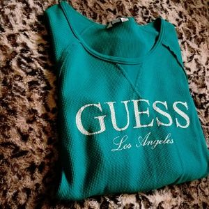 GUESS Long Sleeve Embellished Thermal