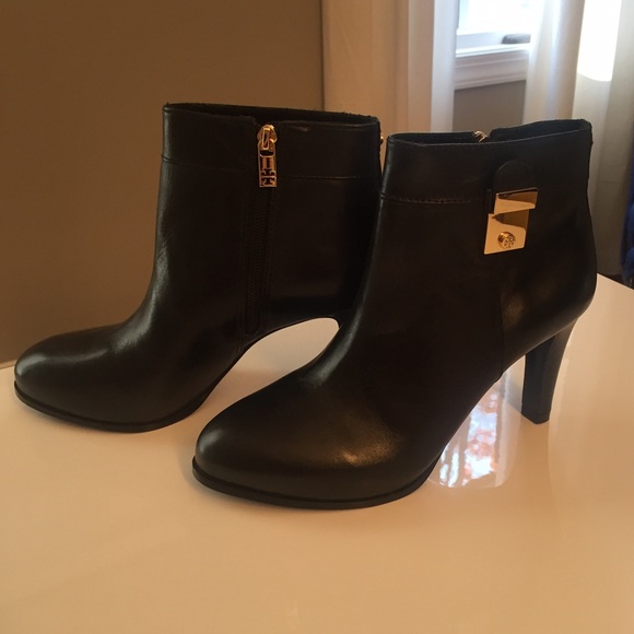 Black Tory Burch heeled booties - NWOT