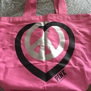 VS PINK Canvas Tote Bag