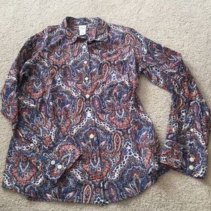 20%off bundles. J. Crew paisley button down