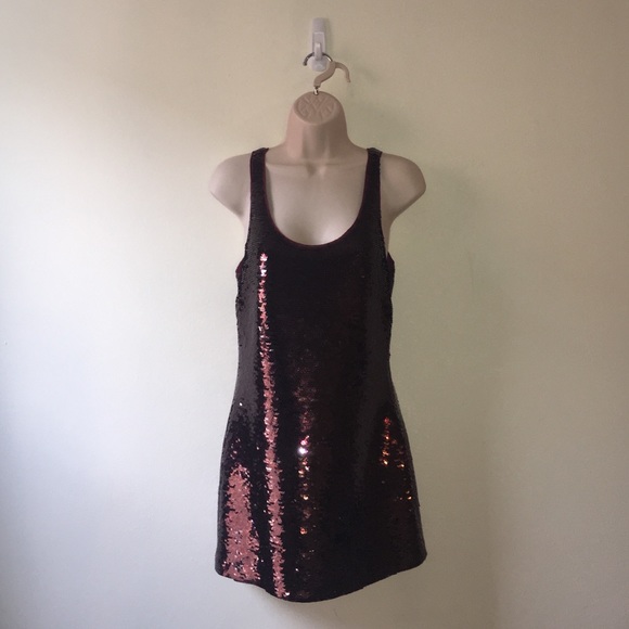 Red Sequin Sleeveless Tunic