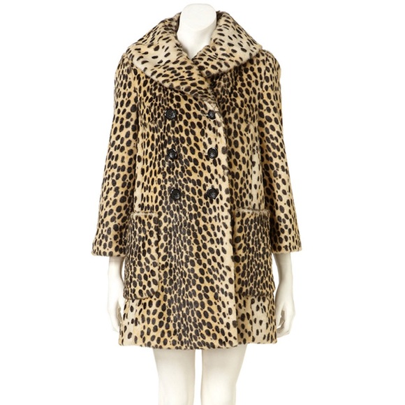 Topshop leopard coat