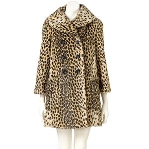Topshop leopard coat