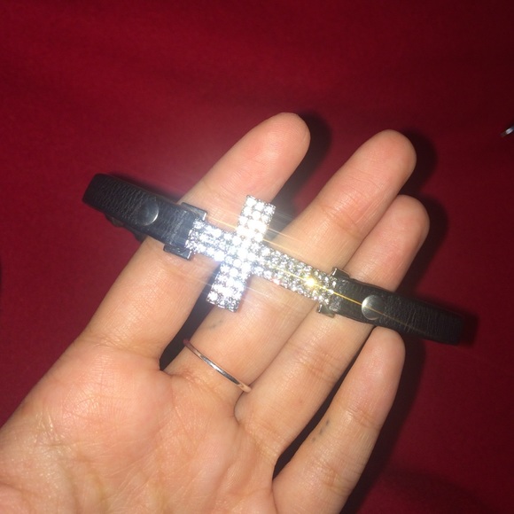 Black and silver wrap around bracelet