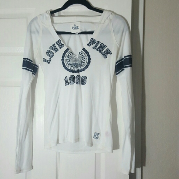 Victoria's Secret long Sleeve Shirt with hoodie