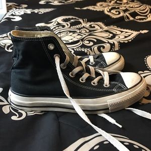 black high top converse