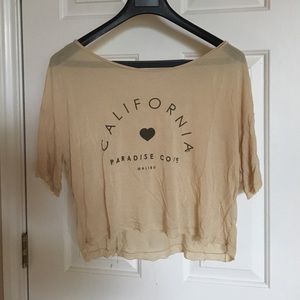 Distressed Brandy Melville California shirt