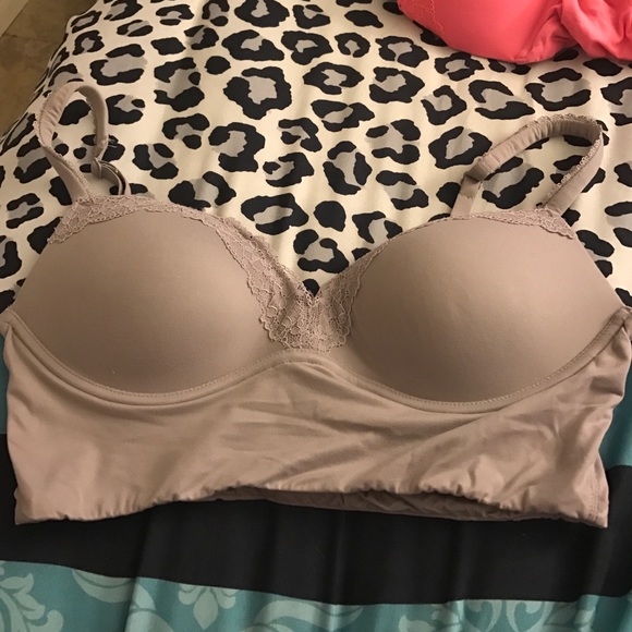 Grey Victoria's Secret Push Up Easy Bra 34B