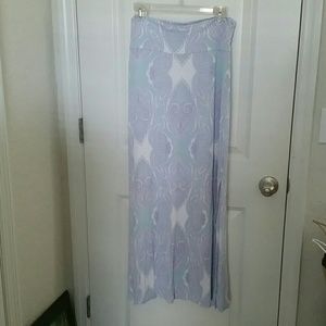 Purple and mint maxi dress