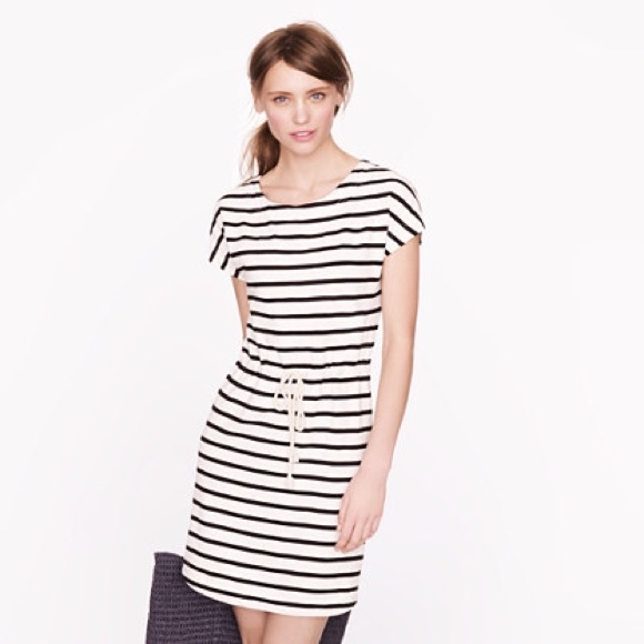 J. Crew Dresses & Skirts - ‼️$8‼️ J. Crew Stripe Drawstring Tunic