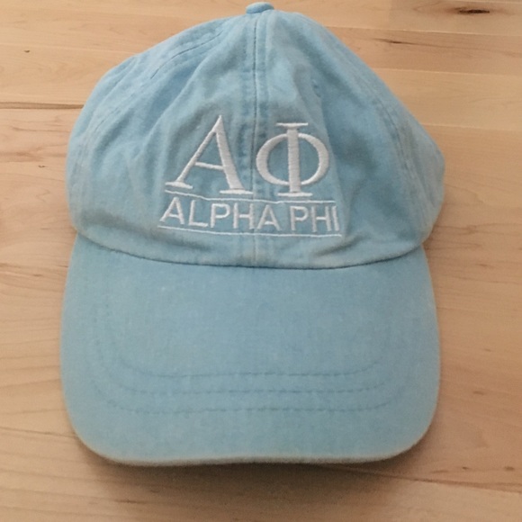 Alpha phi baby blue hat