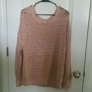 Dusty rose knit sweater