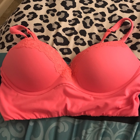 Pink Victoria's Secret Push Up Easy Bra 34B