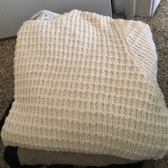 Oversized white sweater