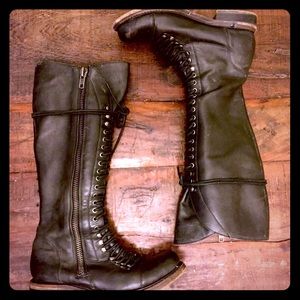 ZIGI girl New York Leather Lace-up Boots