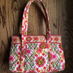 Retired Vera Bradley Tote Bag "Folkloric" Pattern