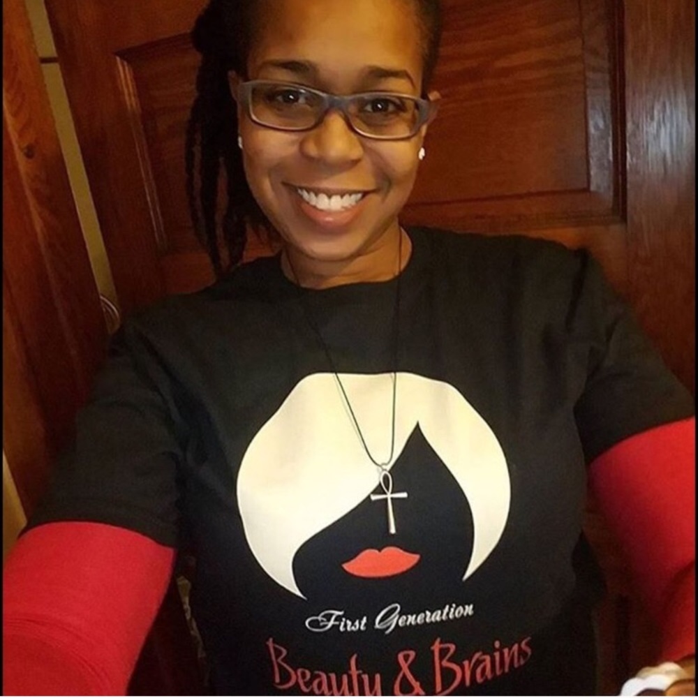 1st Generation Beauty & Brains T-Shirt 100% Cotton