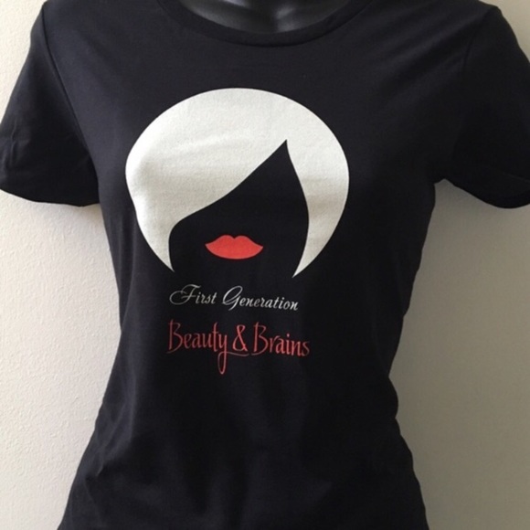 1st Generation Beauty & Brains T-Shirt 100% Cotton - Picture 4 of 6