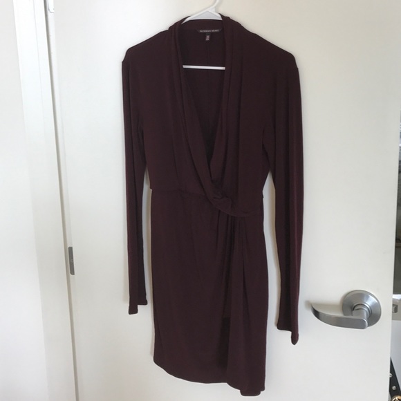 Victoria's Secret Wrap Dress in Eggplant