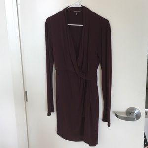 Victoria's Secret Wrap Dress in Eggplant