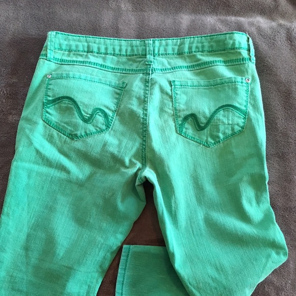 Green Capris Jeans by Something Trickie, sz 13 - Picture 3 of 3