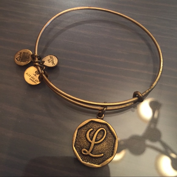 Alex and Ani "L" initial bracelet