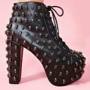 Jeffrey Campbell skull booties