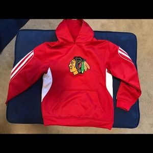 Boys Blackhawk hoodie poly sweatshirt