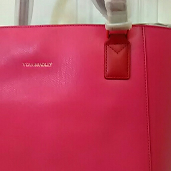 Genuine leather Ella tote Vera Bradley rouge - Picture 2 of 4