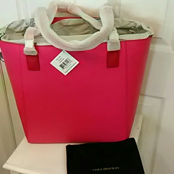 Genuine leather Ella tote Vera Bradley rouge - Picture 3 of 4