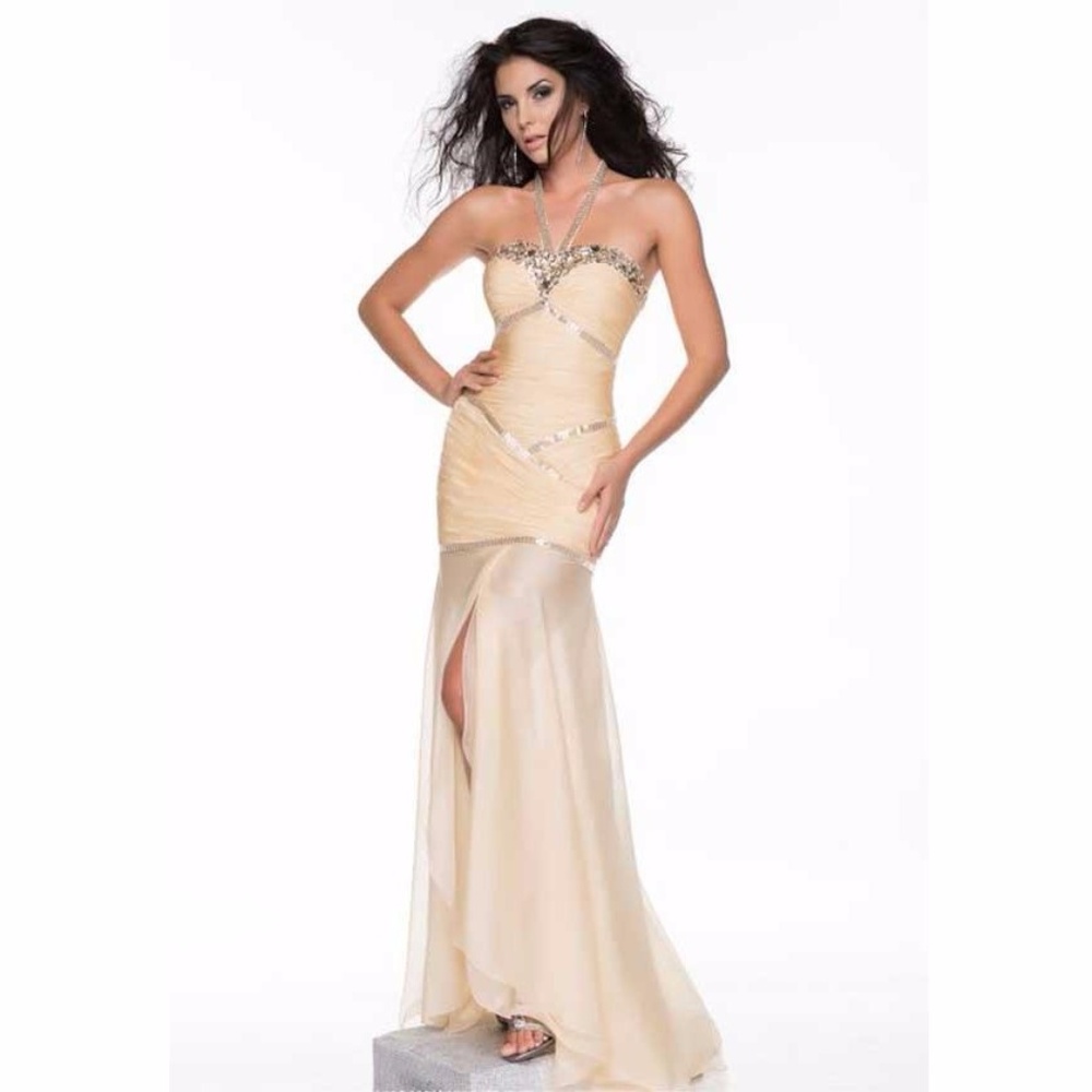 Adorably Modern Strapless Evening by Nina Canacci