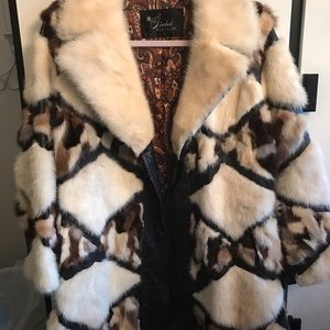 Stunning vintage multi mink 3/4 jacket