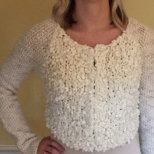 Anthropologie Cream Sweater
