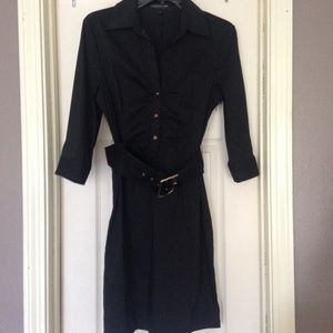 Express Black Dress Size 6 with Belt