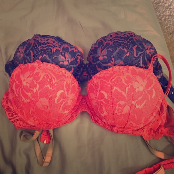 Two PINK Victoria Secret 34B bras