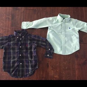 2T Button Up Ralph Lauren Shirts-Lot of 2